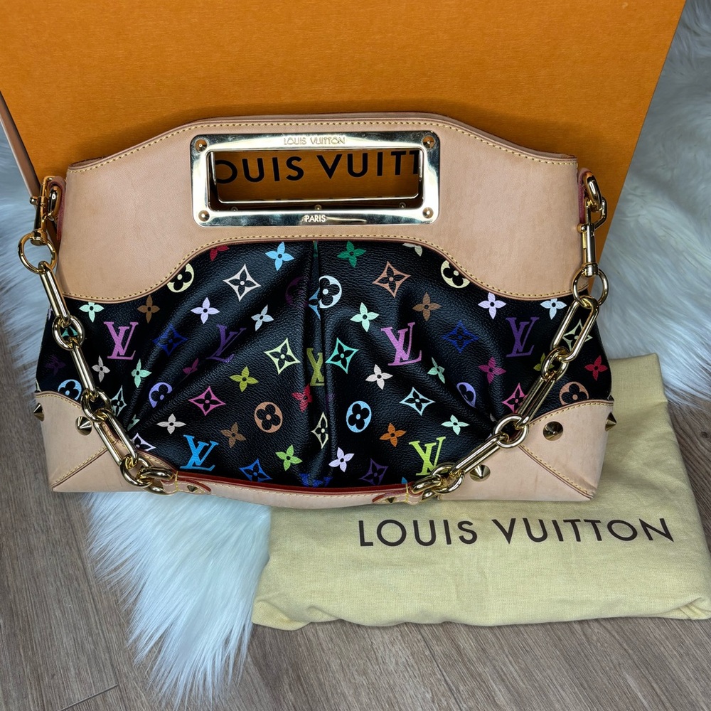SOLD | 🌈✨ Louis Vuitton Multicolor Murakami Judy MM Bag ✨🌈